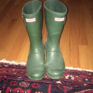 EUC green hunter boots